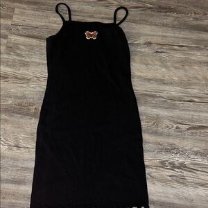 Wild Fable Black Dress with Butterfly Detail